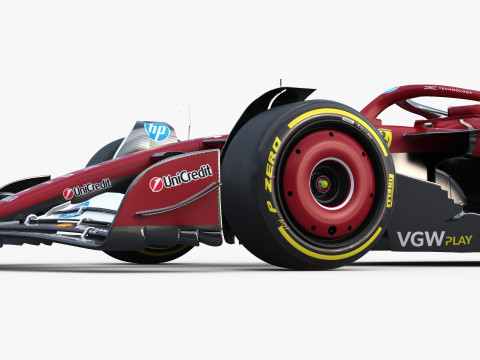 F1 Ferrari SF25 season 2025 3D Модель