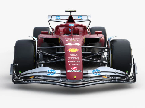 F1 Ferrari SF25 saison 2025 Modèle 3D