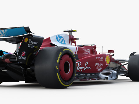 F1 Ferrari SF25 season 2025 3D Модель