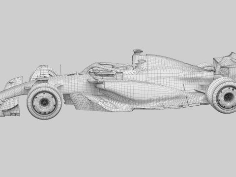 F1 Ferrari SF25 season 2025 3D Модель
