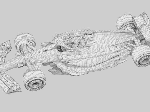 F1 Ferrari SF25 saison 2025 Modèle 3D