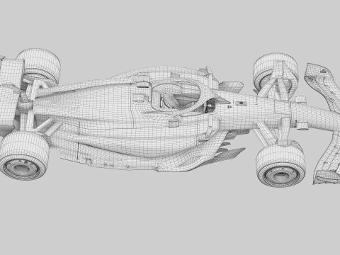 F1 Ferrari SF25 saison 2025 Modèle 3D