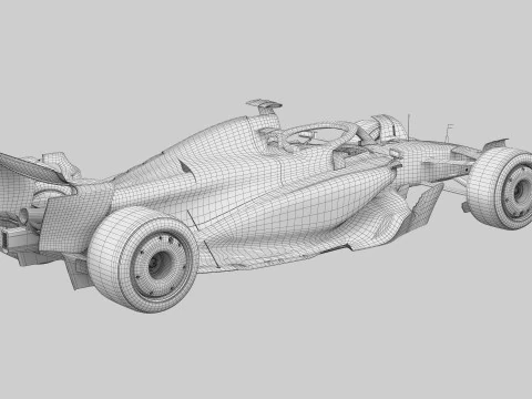F1 Ferrari SF25 saison 2025 Modèle 3D