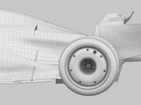 F1 Ferrari SF25 season 2025 3D Модель
