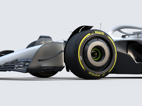 F1 Generic Car 2025 Template 3D Model