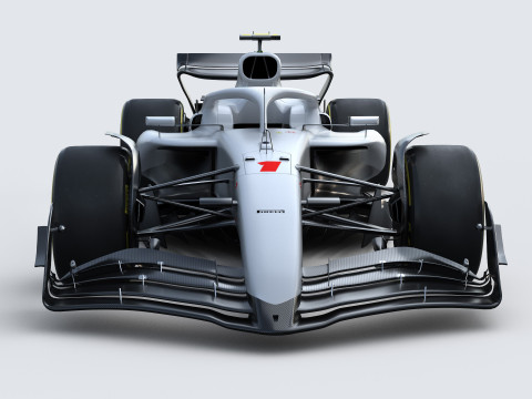 F1 Generic Car 2025 Template 3D Model