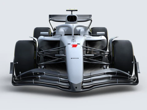 F1 Generic Car 2025 Template 3D Model