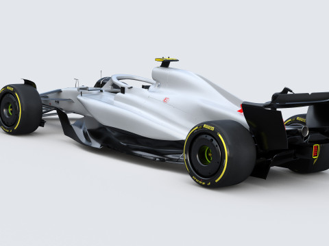 F1 Generic Car 2025 Template 3D Model