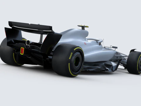 F1 Generic Car 2025 Template 3D Model