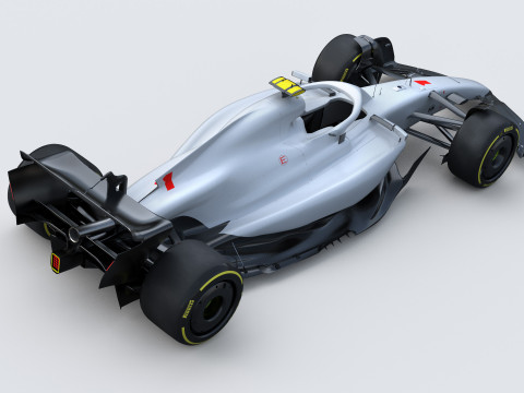 F1 Generic Car 2025 Template 3D Model