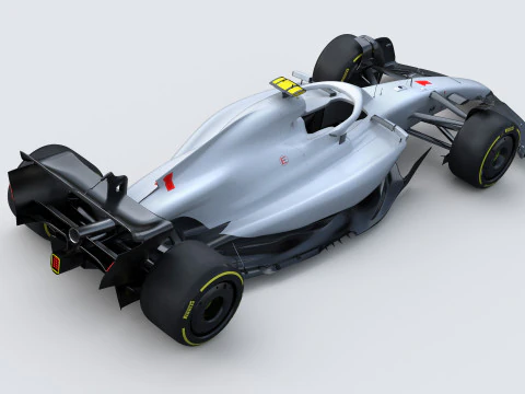 F1 Generic Car 2025 Template 3D Model