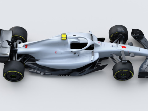 F1 Generic Car 2025 Template 3D Model