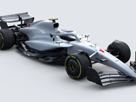 F1 Generic Car 2025 Template 3D Model