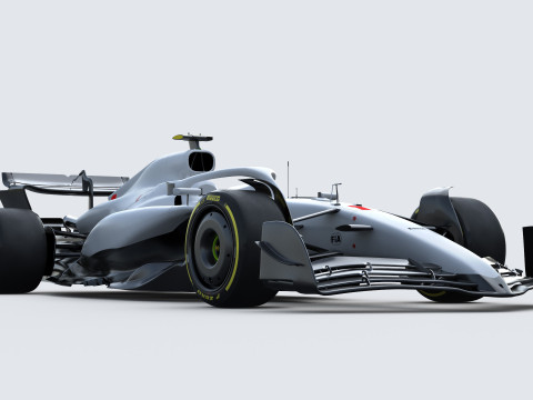 F1 Generic Car 2025 Template 3D Model