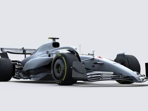 F1 Generic Car 2025 Template 3D Model