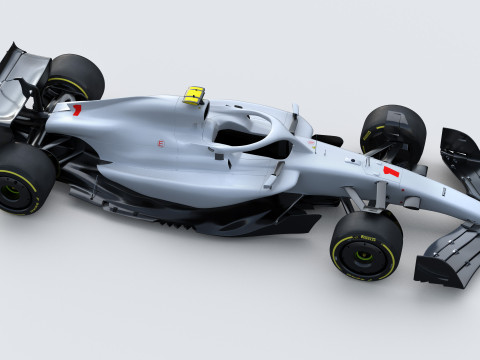 F1 Generic Car 2025 Template 3D Model