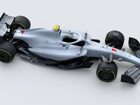 F1 Generic Car 2025 Template 3D Model