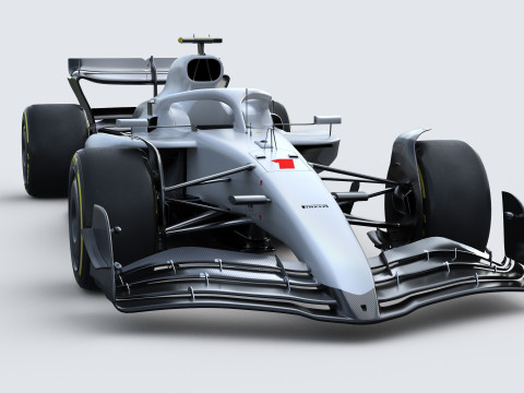 F1 Generic Car 2025 Template 3D Model