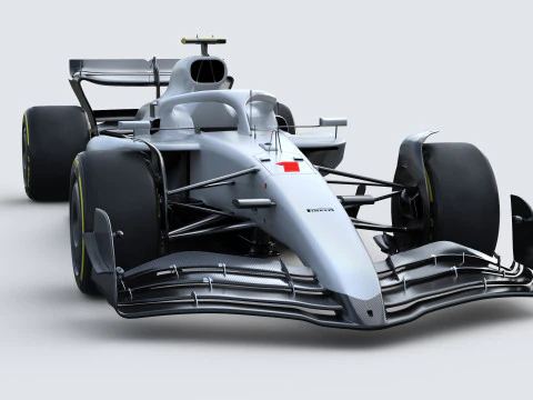 F1 Generic Car 2025 Template 3D Model