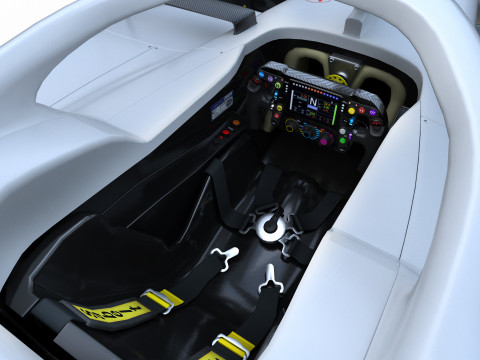 F1 Generic Car 2025 Template 3D Model