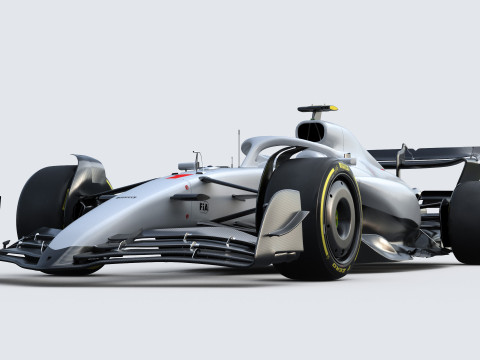 F1 Generic Car 2025 Template 3D Model