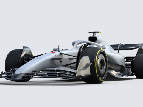 F1 Generic Car 2025 Template 3D Model