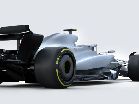 F1 Generic Car 2025 Template 3D Model