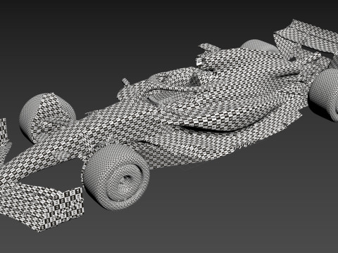F1 Generic Car 2025 Template 3D Model