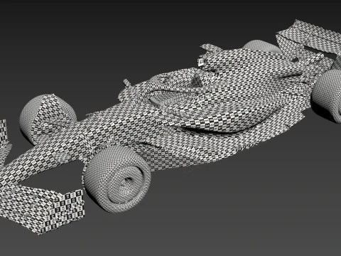 F1 Generic Car 2025 Template 3D Model