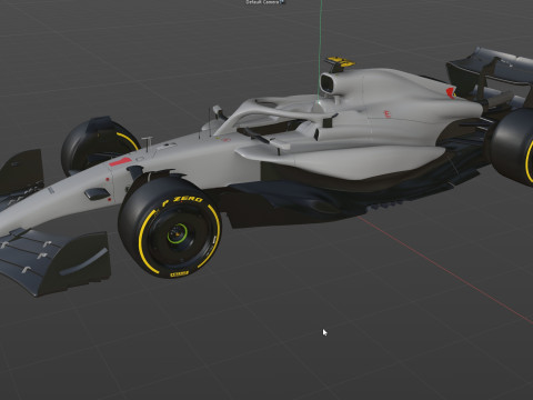 F1 Generic Car 2025 Template 3D Model