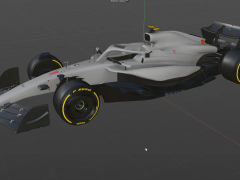 F1 Generic Car 2025 Template 3D Model