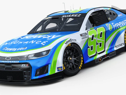 Chevrolet Camaro Nascar Daniel Suarez 99 2025 3D Model