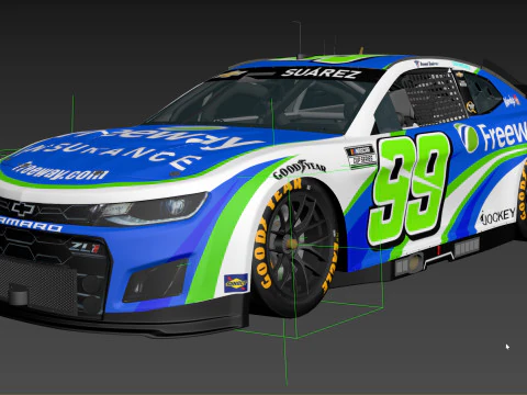 Chevrolet Camaro Nascar Daniel Suarez 99 2025 3D Model