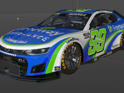 Chevrolet Camaro Nascar Daniel Suarez 99 2025 3D Model