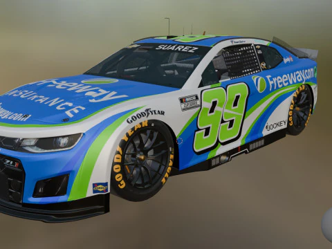 Chevrolet Camaro Nascar Daniel Suarez 99 2025 3D Model