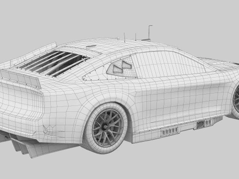 Chevrolet Camaro Nascar Daniel Suarez 99 2025 3D Model