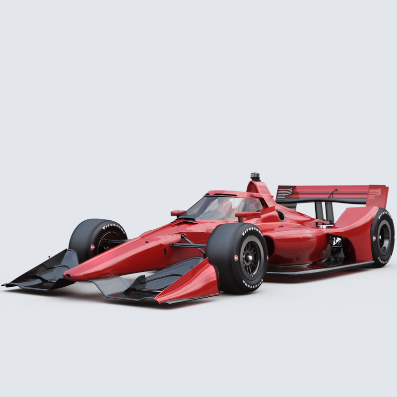 Indycar Road version Template to livery 2025 3D 模型 .c4d .max .obj .3ds .fbx .stl .blend