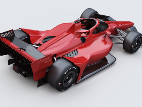 Indycar Road version Template to livery 2025 3D 模型