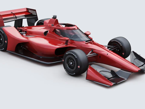 Indycar Road version Template to livery 2025 3D Model