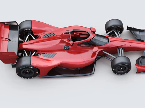 Indycar Road version Template to livery 2025 3D Model