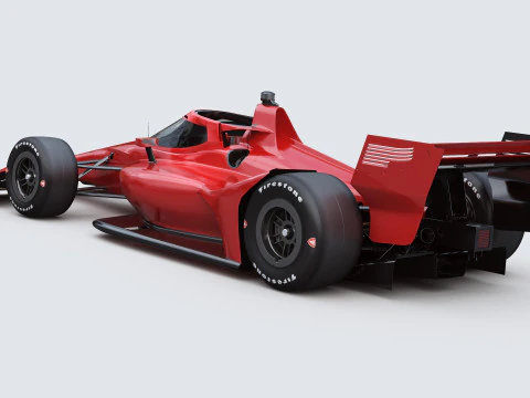 Indycar Road version Template to livery 2025 3D Model