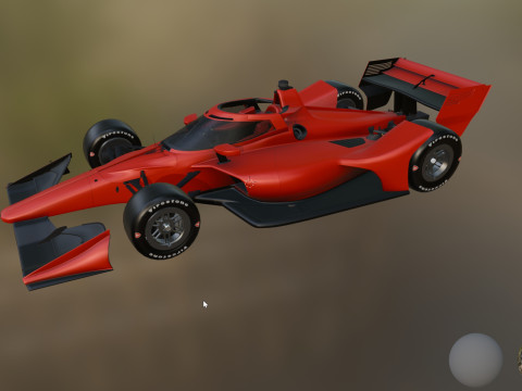 Indycar Road version Template to livery 2025 3D 模型