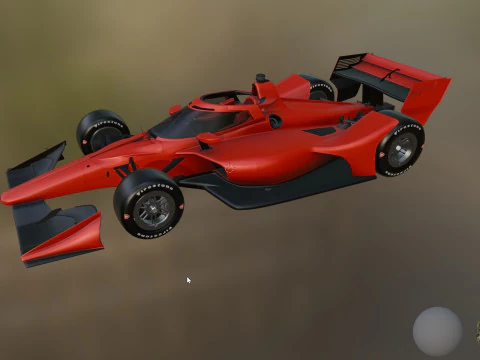 Indycar Road version Template to livery 2025 3D Model