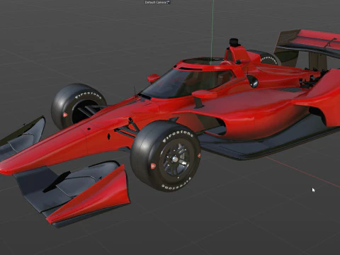 Indycar Road version Template to livery 2025 3D Model
