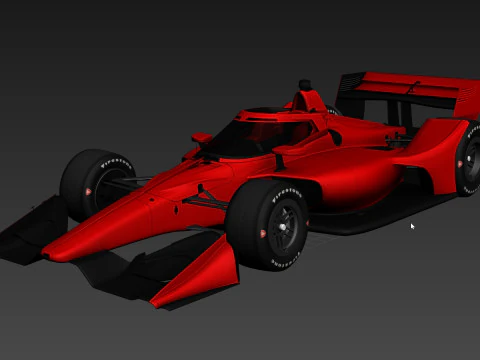 Indycar Road version Template to livery 2025 3D Model