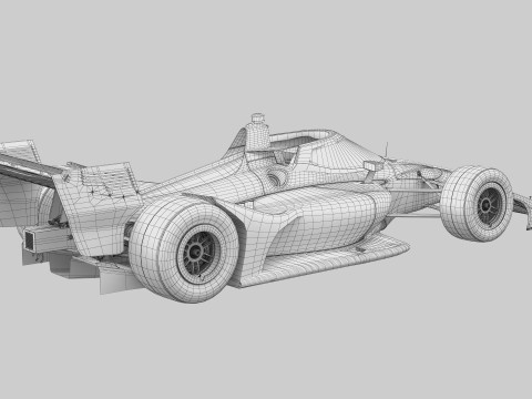 Indycar Road version Template to livery 2025 3D 模型