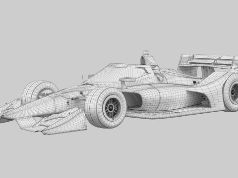 Indycar Road version Template to livery 2025 3D 模型