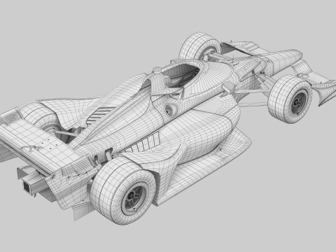 Indycar Road version Template to livery 2025 3D 模型