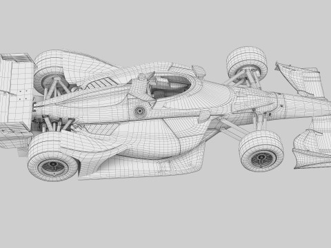 Indycar Road version Template to livery 2025 3D 模型