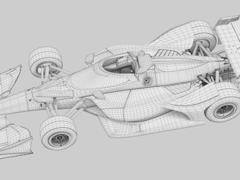 Indycar Road version Template to livery 2025 3D 模型